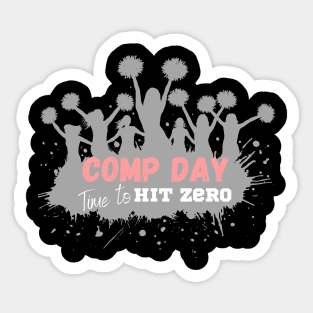 Cheer competition day Sticker